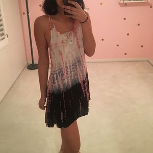 A lightweight summer tie-die dress
